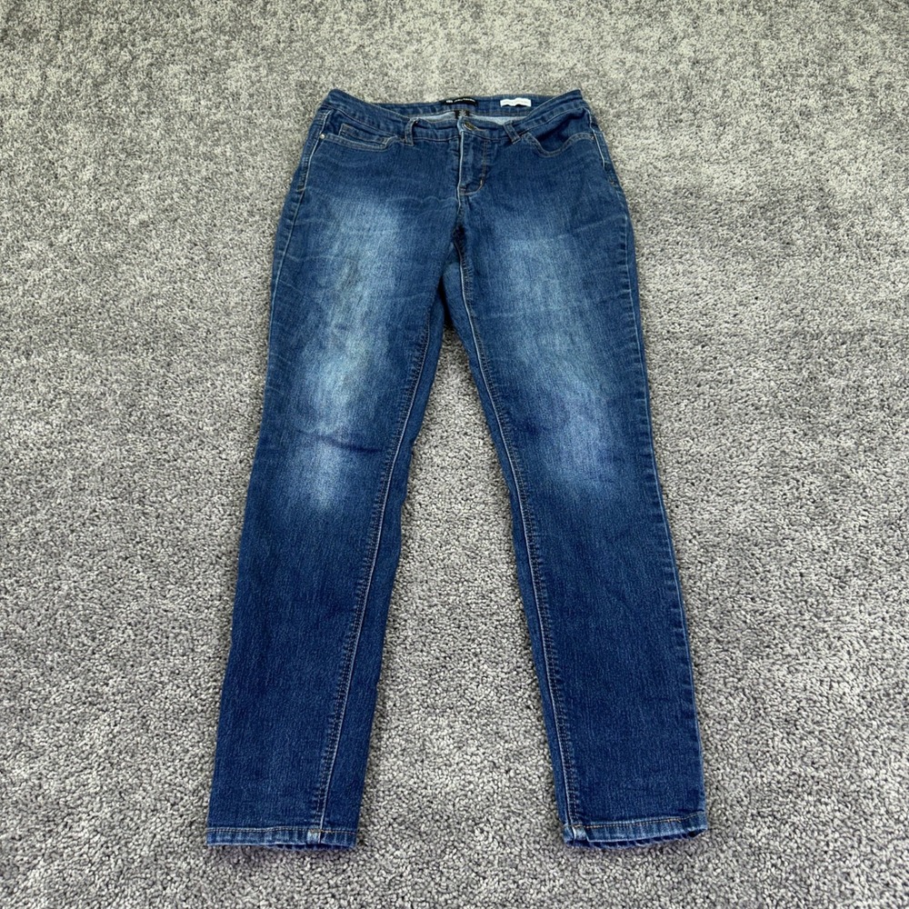 Daisy Fuentes Jeans Womens 6 Blue Marisol Curvy Skinny